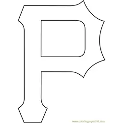Pittsburgh Pirates Logo Free Coloring Page for Kids