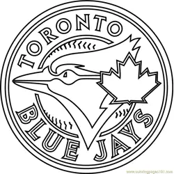 Toronto Blue Jays Logo Free Coloring Page for Kids