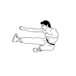 Martial Arts 3 Free Coloring Page for Kids