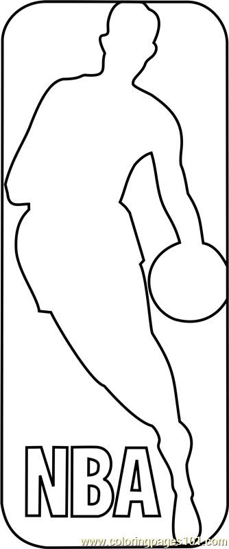 NBA Logo Coloring Page For Kids Free NBA Printable Coloring Pages 