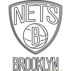 Brooklyn Nets Free Coloring Page for Kids