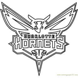 Charlotte Hornets Free Coloring Page for Kids