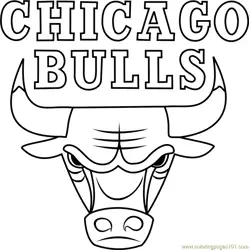 Chicago Bulls Free Coloring Page for Kids