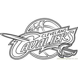 Cleveland Cavaliers Free Coloring Page for Kids