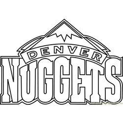Denver Nuggets Free Coloring Page for Kids