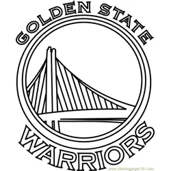 Golden State Warriors Free Coloring Page for Kids