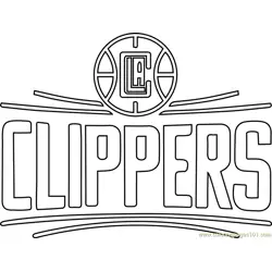 Los Angeles Clippers Free Coloring Page for Kids
