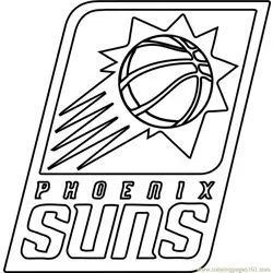 Phoenix Suns Free Coloring Page for Kids