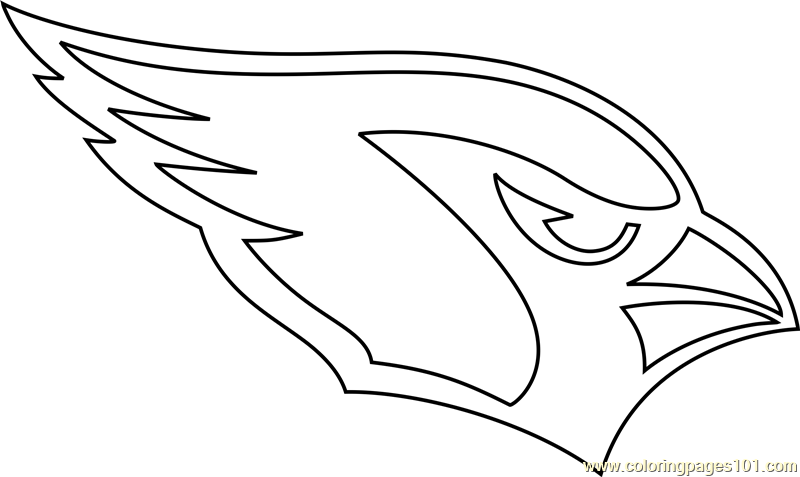 Arizona Cardinals Logo Coloring Page for Kids - Free NFL Printable