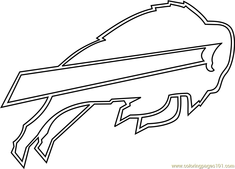 Buffalo Bills Logo Coloring Page for Kids - Free NFL Printable Coloring Pages Online for Kids - ColoringPages101.com Coloring Pages for Kids