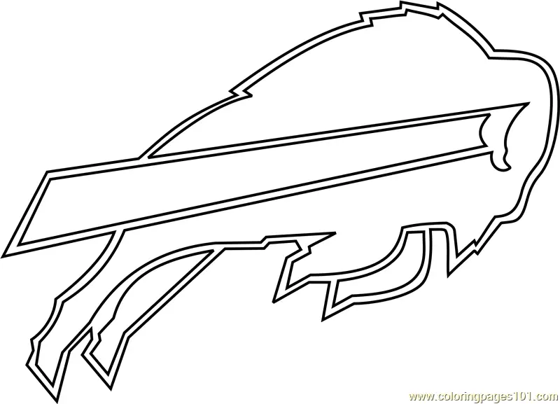 Buffalo Bills Logo Coloring Page for Kids - Free NFL Printable Coloring