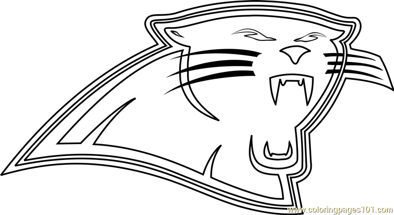 Carolina Panthers Logo Coloring Page For Kids Free Nfl Printable Coloring Pages Online For Kids Coloringpages101 Com Coloring Pages For Kids