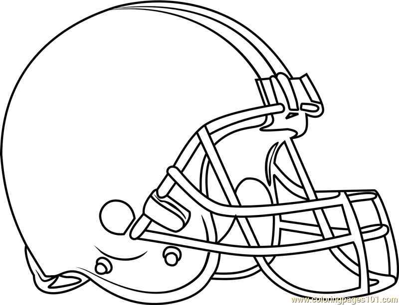 Cleveland Browns Logo Coloring Page for Kids - Free NFL Printable