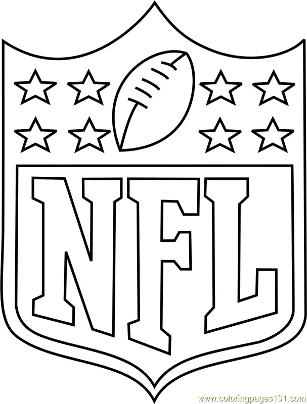 NFL Logo Coloring Page for Kids - Free NFL Printable Coloring Pages ...