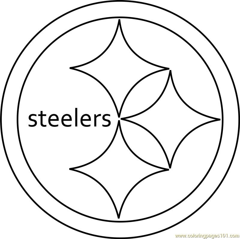 Pittsburgh Steelers Logo Coloring Page For Kids Free Nfl Printable Coloring Pages Online For Kids Coloringpages101 Com Coloring Pages For Kids
