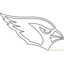 Arizona Cardinals Logo Free Coloring Page for Kids