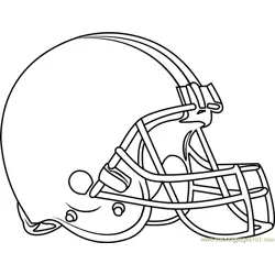 Cleveland Browns Logo Free Coloring Page for Kids