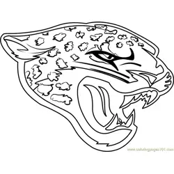 Jacksonville Jaguars Logo Free Coloring Page for Kids