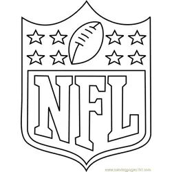 NFL Logo Free Coloring Page for Kids