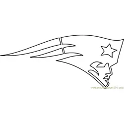 New England Patriots Logo Free Coloring Page for Kids