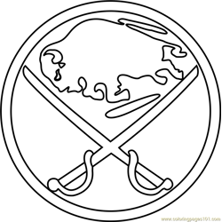 Buffalo Sabres Logo Free Coloring Page for Kids