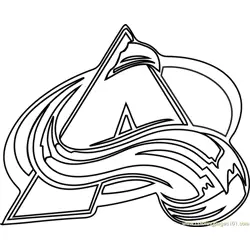 Colorado Avalanche Logo Free Coloring Page for Kids