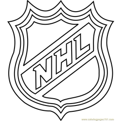 NHL Logo Coloring Page for Kids - Free NHL Printable Coloring Pages Online  for Kids 