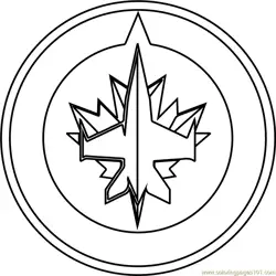 Winnipeg Jets Logo Free Coloring Page for Kids