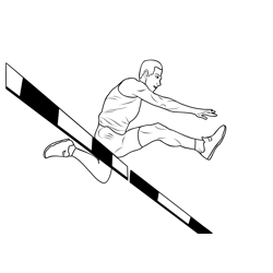 Athletics 1 Free Coloring Page for Kids