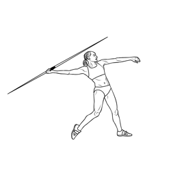 Athletics 2 Free Coloring Page for Kids