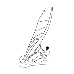 Sailing 1 Free Coloring Page for Kids