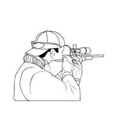 Shooting Sports 2 Free Coloring Page for Kids