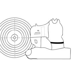 Shooting Sports 3 Free Coloring Page for Kids