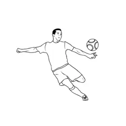Soccer 1 Free Coloring Page for Kids