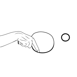 Table Tennis 3 Free Coloring Page for Kids