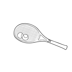 Tennis 2 Free Coloring Page for Kids