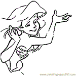 Mermaid 4 Free Coloring Page for Kids