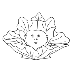 Cabbage Patch 1 Free Coloring Page for Kids