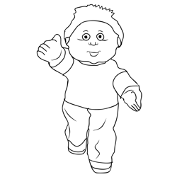 Cabbage Patch 2 Free Coloring Page for Kids