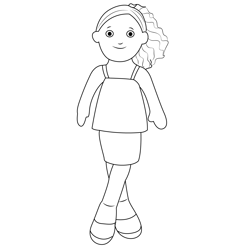 Seanna Groovy Girl Doll Free Coloring Page for Kids