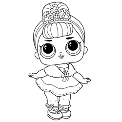 Crystal Queen L.O.L. Surprise! Free Coloring Page for Kids