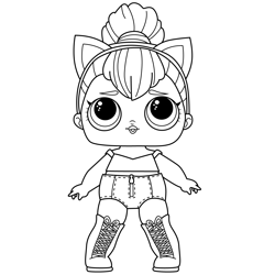 Kitty Queen L.O.L. Surprise! Free Coloring Page for Kids