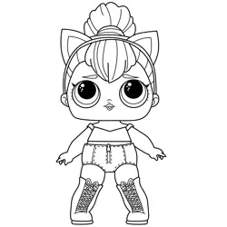 Kitty Queen L.O.L. Surprise! Free Coloring Page for Kids