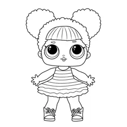 Queen Bee L.O.L. Surprise! Free Coloring Page for Kids
