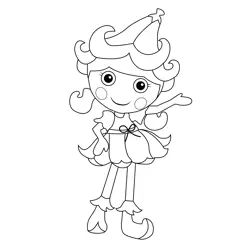 A Bluebell Flower Lalaloopsy Free Coloring Page for Kids