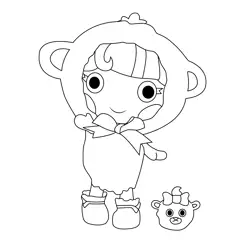 Bow Bah Peep Lalaloopsy Free Coloring Page for Kids