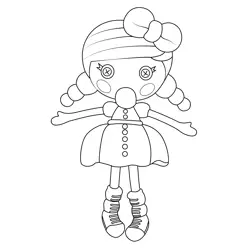 Bubbles Smack  N  Pop Lalaloopsy Free Coloring Page for Kids