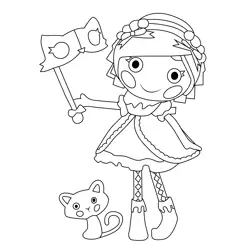Confetti Carnivale Lalaloopsy Free Coloring Page for Kids