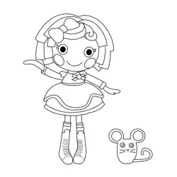 Crumbs Sugar Cookie Lalaloopsy Free Coloring Page for Kids