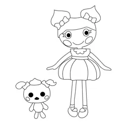 Dollop Light  N  Fluffy Lalaloopsy Free Coloring Page for Kids